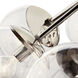 Silvarious 12 Light Polished Nickel Chandelier/Semi Flush Ceiling Light
